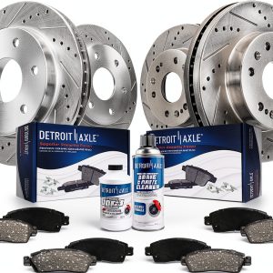 Brake Kit Detroit Axle Front Rear Rotors Ceramic-0