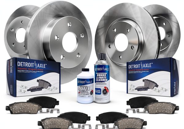 Detroit Axle Brake Rotors Brake Pads Kit for Lexus ES350-0