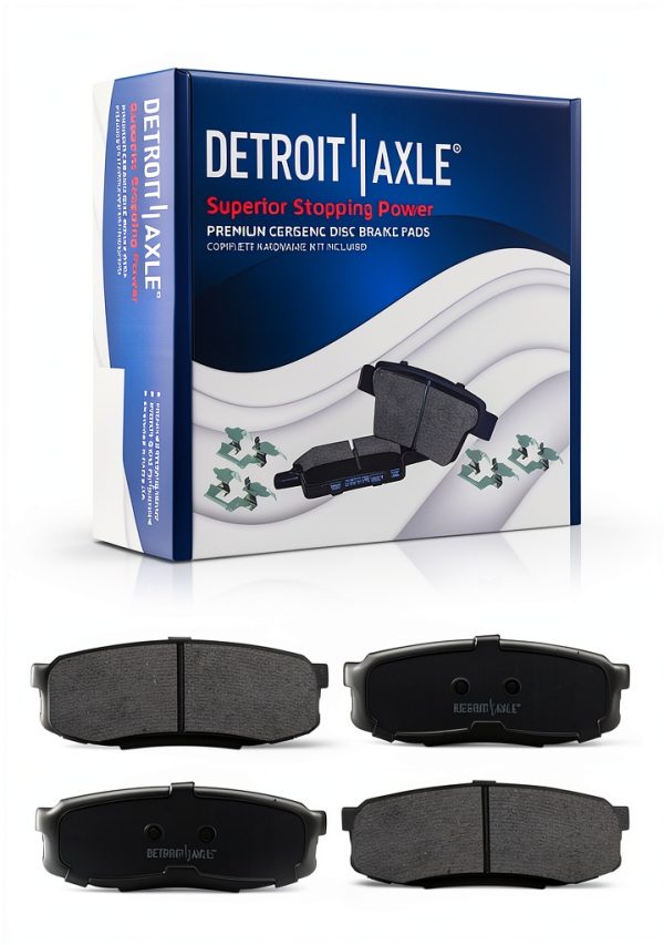 Detroit Axle Brake Rotors and Pads Kit for Lexus LX570-8