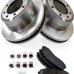 TRQ Ceramic Brake Pad & Rotor Kit for Trucks-0