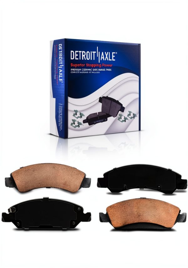 Brake Kit Detroit Axle Front Rear Rotors Ceramic-6