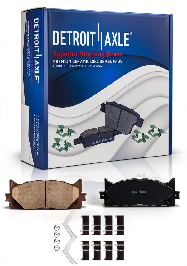 Detroit Axle Front Brake Kit Ceramic Pads 12x16.5-4