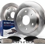 Front Brake Kit Detroit Axle Ceramic Pads 12in-0