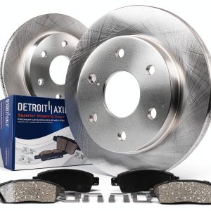Front Brake Kit Detroit Axle Ceramic Pads 12in-0