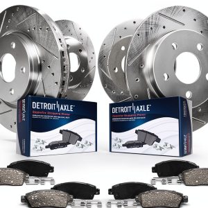 Brake Rotors and Pads Detroit Axle Front Rear Kit-0