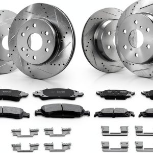 VEVOR Front Rear Brake Kit Ceramic Pads Vehicle-0