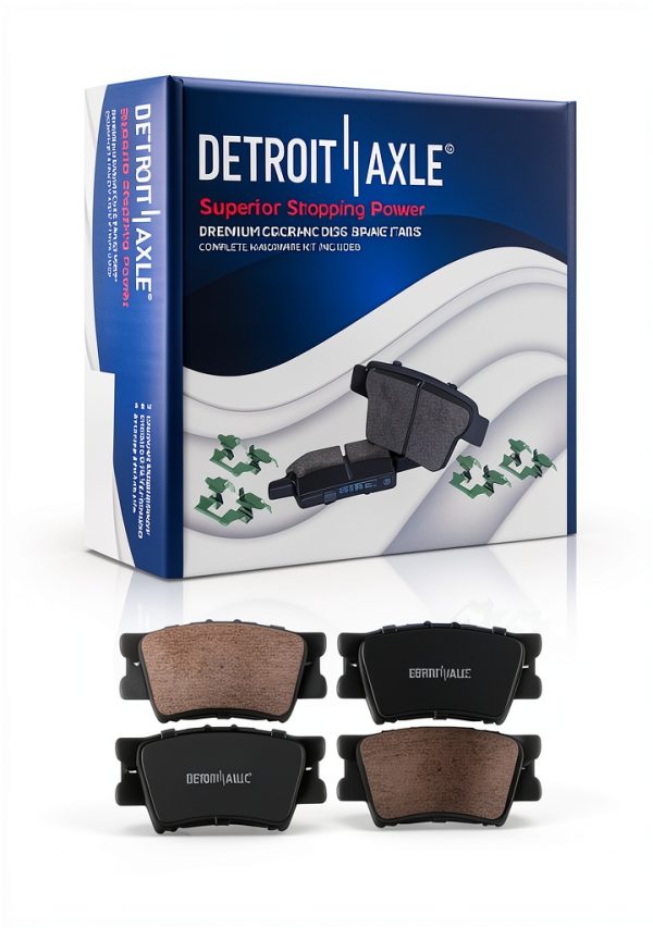 Brake Rotors and Pads Detroit Axle Front Rear Kit-7