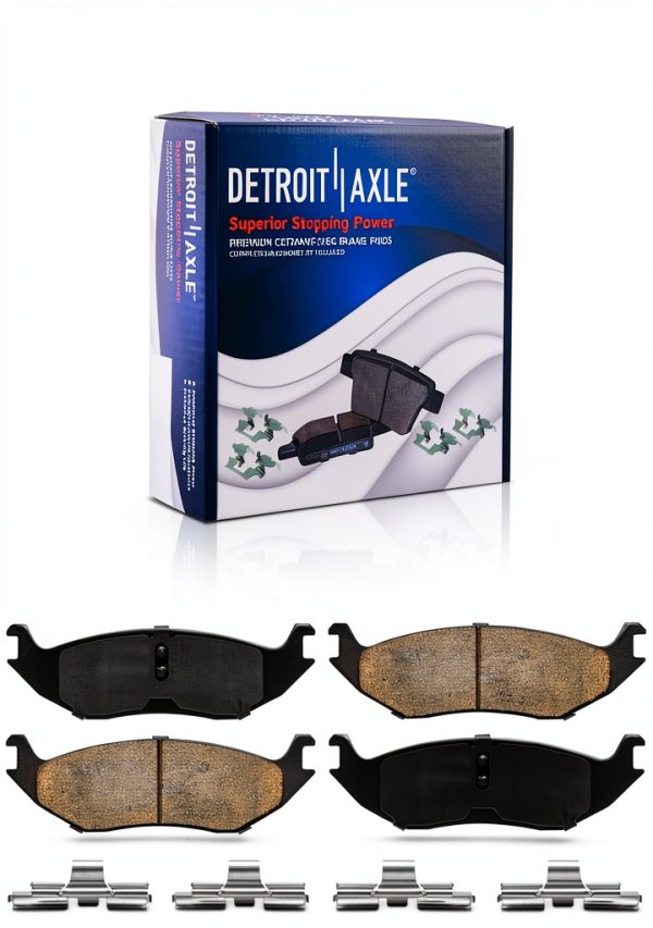 Detroit Axle Rear Brake Kit Ceramic Rotor-8