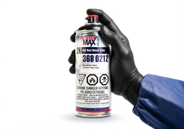 SprayMax Automotive Black Spray Paint-0