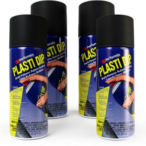 Plasti Dip Black Matte Spray Paint 1.83 oz Pack of 6 Chip Resistant-0