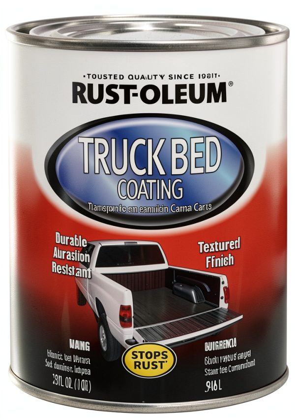 Rust-Oleum Truck Bed Coating 32 oz Black Matte Enamel for Metal-0