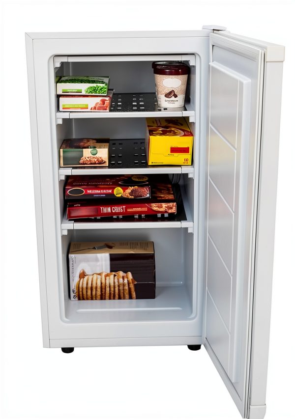 Avanti Upright Freezer 2.8 Cu Ft White Compact with Reversible Door-0