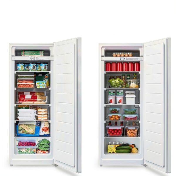 Kenmore 7.0 Cu Ft Upright Freezer Convertible White 5 Shelf-2