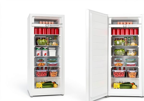 Kenmore 7.0 Cu Ft Upright Freezer Convertible White 5 Shelf-4