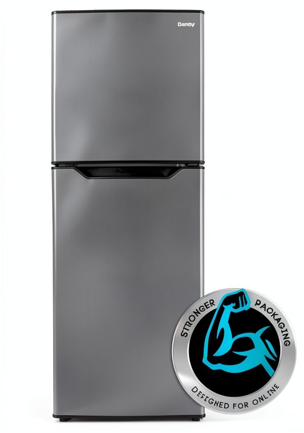 Danby 7.0 cu ft Top Mount Freezer Black Stainless Steel Upright-1
