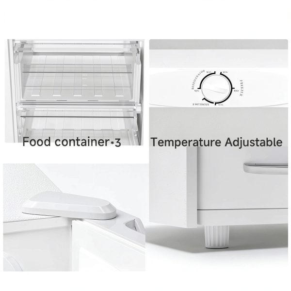 Upright Freezer BANGSON 7 cu ft White Convertible Stand Up Freezer-4