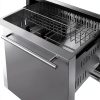 Summit 24" Two Drawer Freezer 4.26 cu.ft Stainless Steel Freezer-2