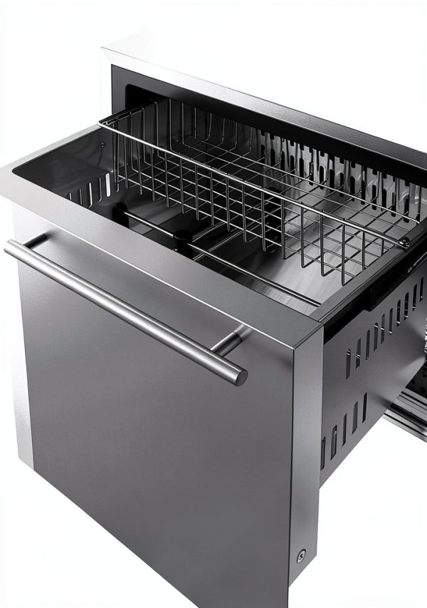 Summit 24" Two Drawer Freezer 4.26 cu.ft Stainless Steel Freezer-2