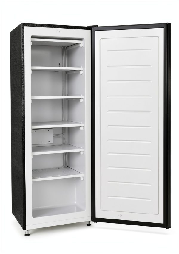 Upright Freezer FDA 6.5 Cu. ft. Platinum Silver with 6 Wire Shelves-8