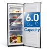 Commercial Cool Upright Freezer 6 Cu Ft with Reversible Door Black-1