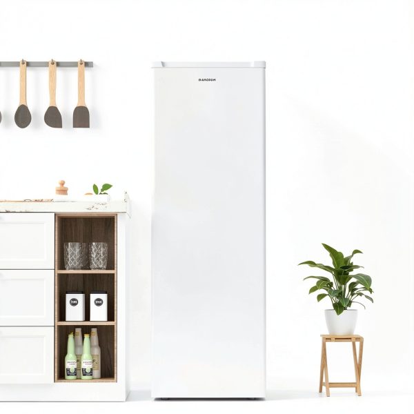 Upright Freezer BANGSON 7 cu ft White Convertible Stand Up Freezer-7