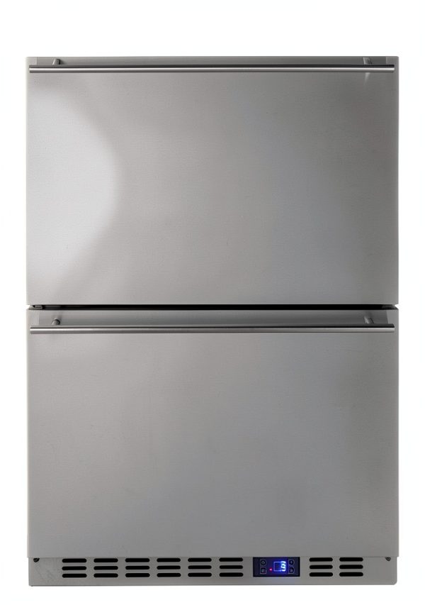 Summit 24" Two Drawer Freezer 4.26 cu.ft Stainless Steel Freezer-0